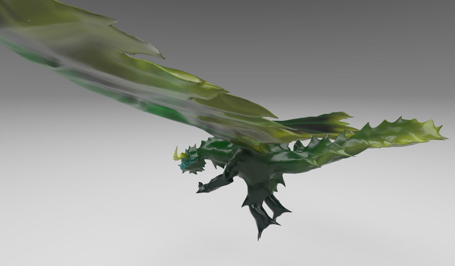 Dragon v2 UV mapped lowpoly textured Free low-poly 3D model_9