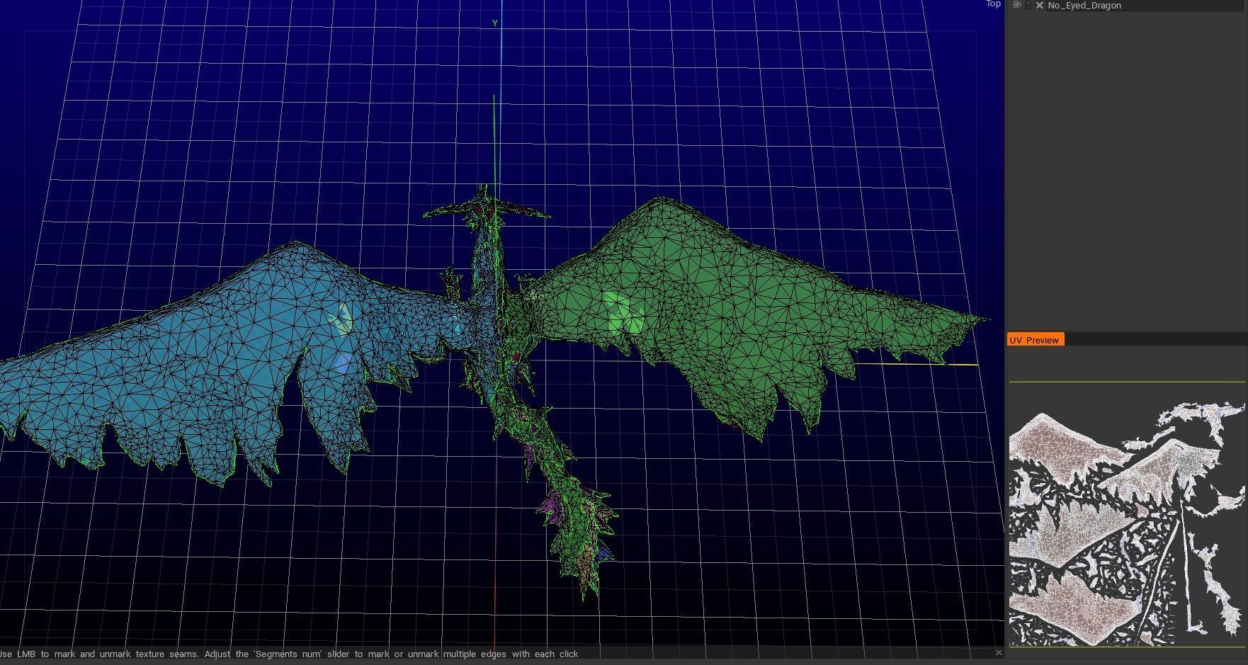 Dragon v2 UV mapped lowpoly textured Free low-poly 3D model_18