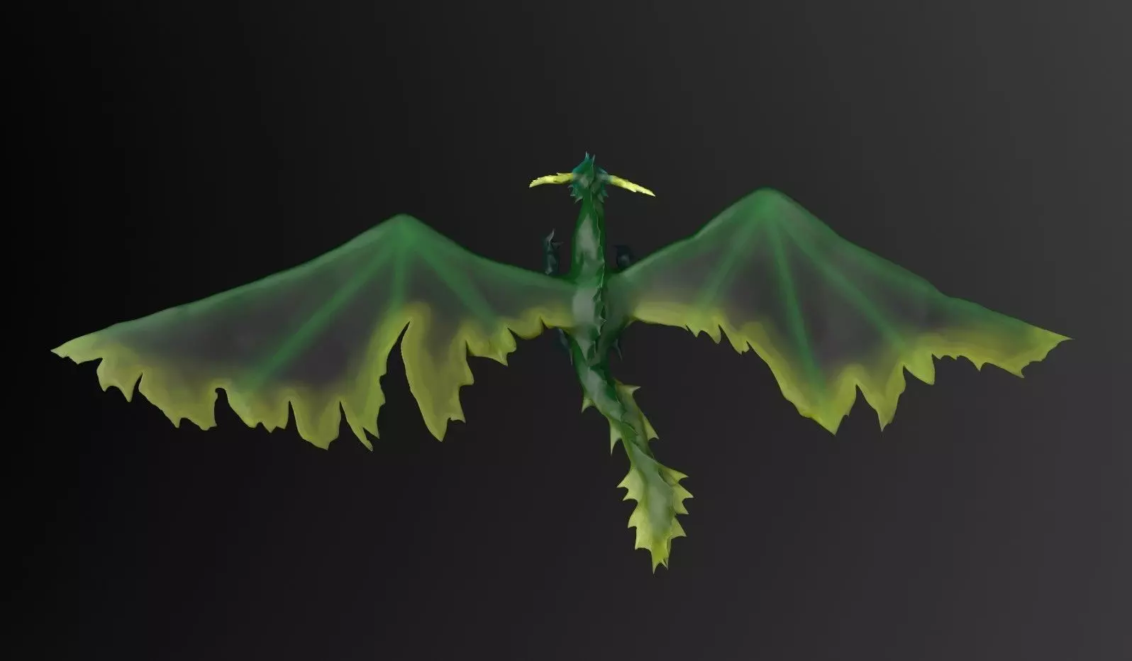 Dragon v2 UV mapped lowpoly textured Free low-poly 3D model_0