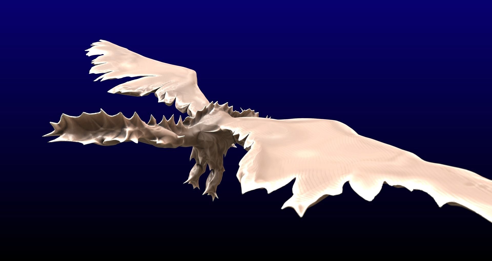 Dragon v2 UV mapped lowpoly textured Free low-poly 3D model_15