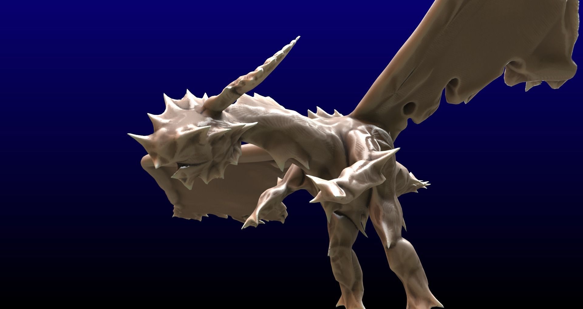 Dragon v2 UV mapped lowpoly textured Free low-poly 3D model_17