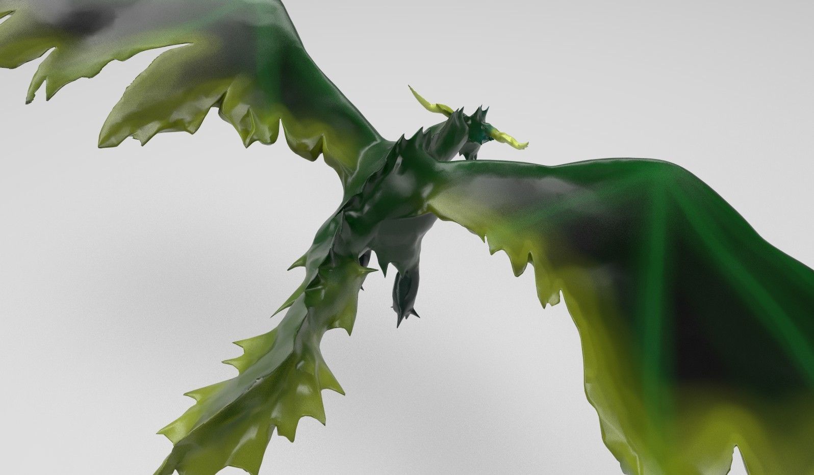 Dragon v2 UV mapped lowpoly textured Free low-poly 3D model_3