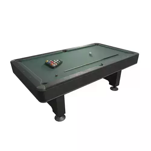 Pool Table Low-poly 3D model