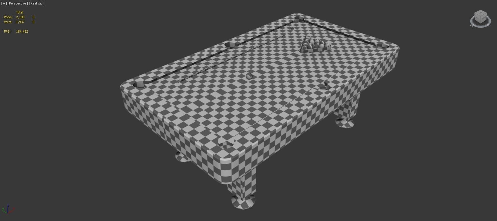 Pool Table Low-poly 3D model_15