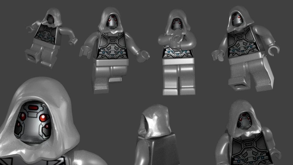 lego Ant-man and the wash ghost Free 3D model_2