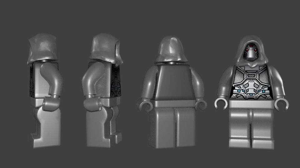 lego Ant-man and the wash ghost Free 3D model_4