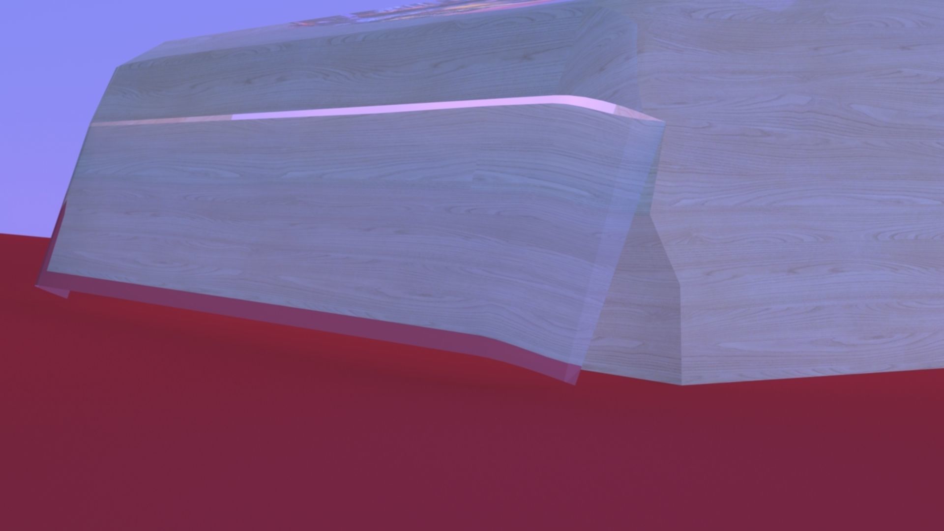 Curved TV Low-poly 3D model_9