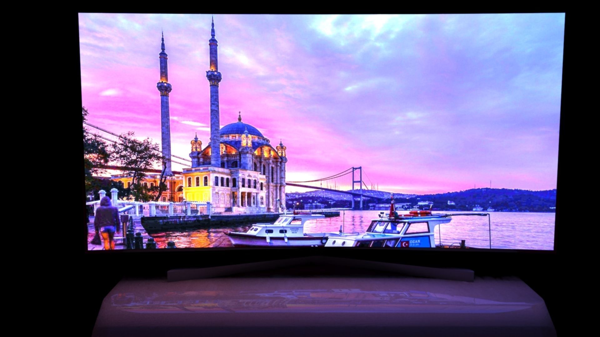 Curved TV Low-poly 3D model_3