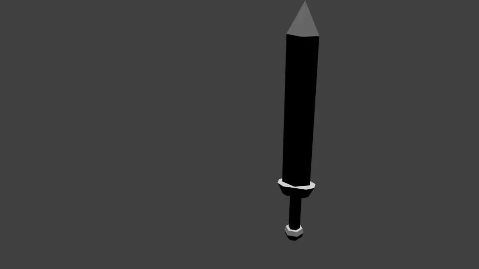 Low-Poly Roman Gladius Free low-poly 3D model_0