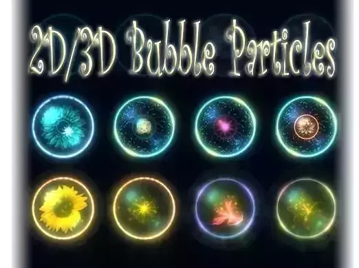 Bubble Particles 2D  3D