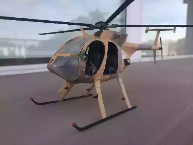 MD530 HELICOPTER - SCALE MODEL - ASSEMBLY KIT 3D print model