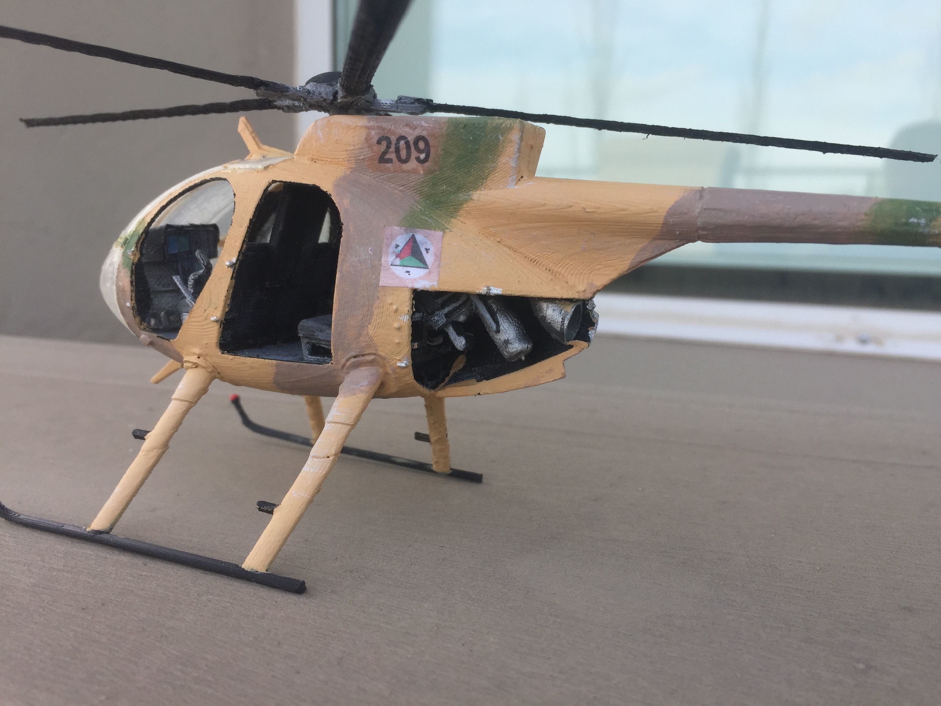 MD530 HELICOPTER - SCALE MODEL - ASSEMBLY KIT 3D print model_17