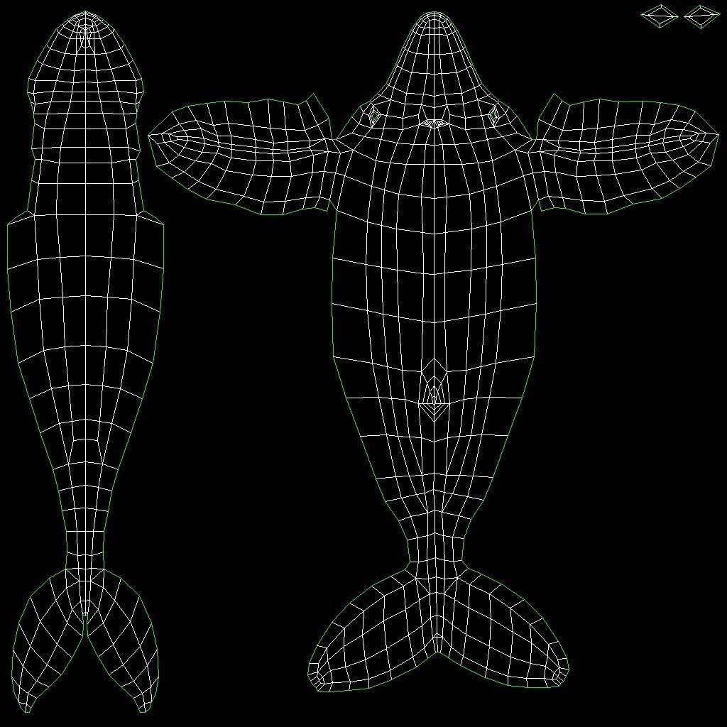 Humpback Whale Low-poly 3D model_14