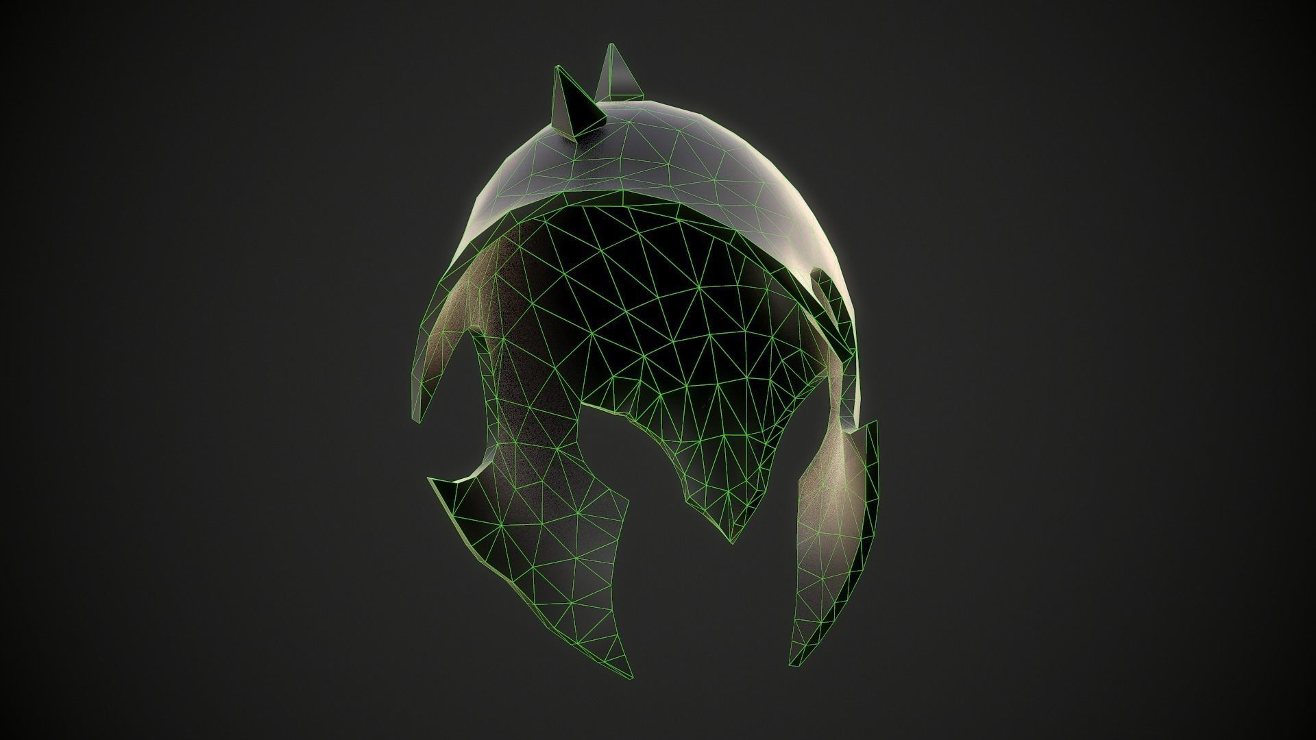 Orc Helmet 01 Low-poly 3D model_21