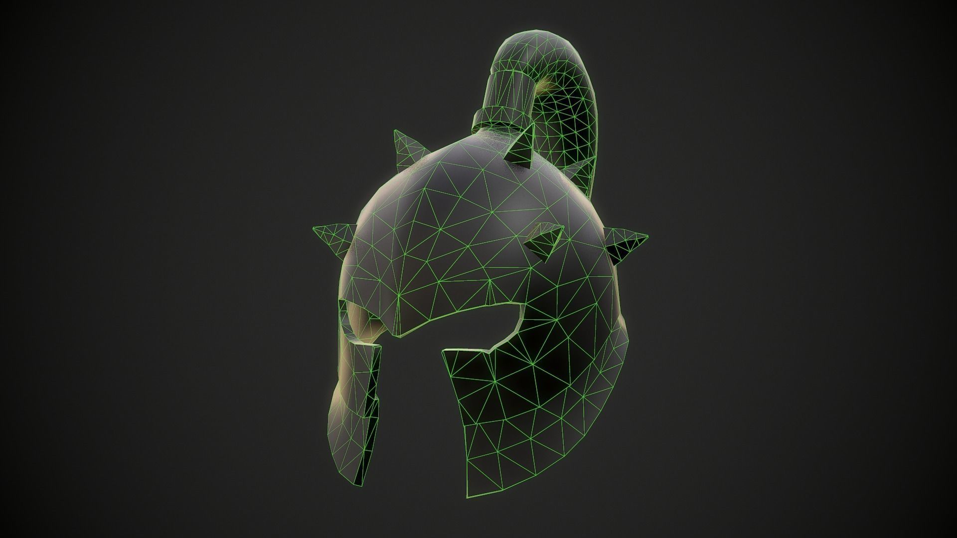 Orc Helmet 02 Low-poly 3D model_18