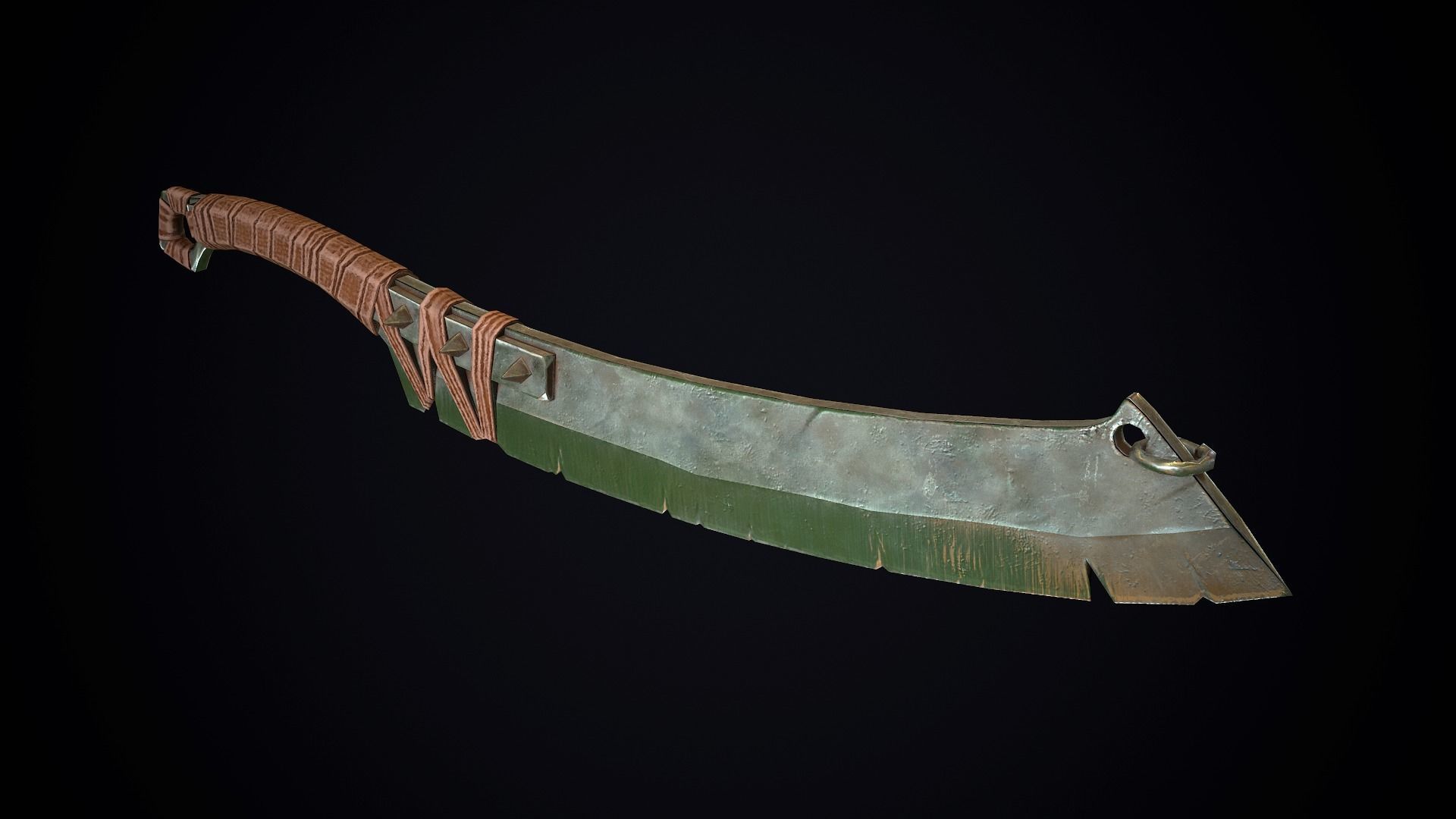 Orcish Slasher 1 Low-poly 3D model_1