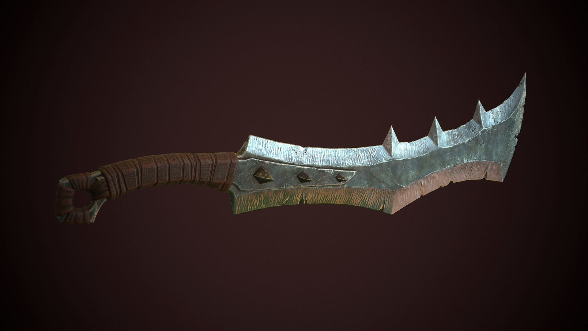 Orcish Slasher 2 Low-poly 3D model_1