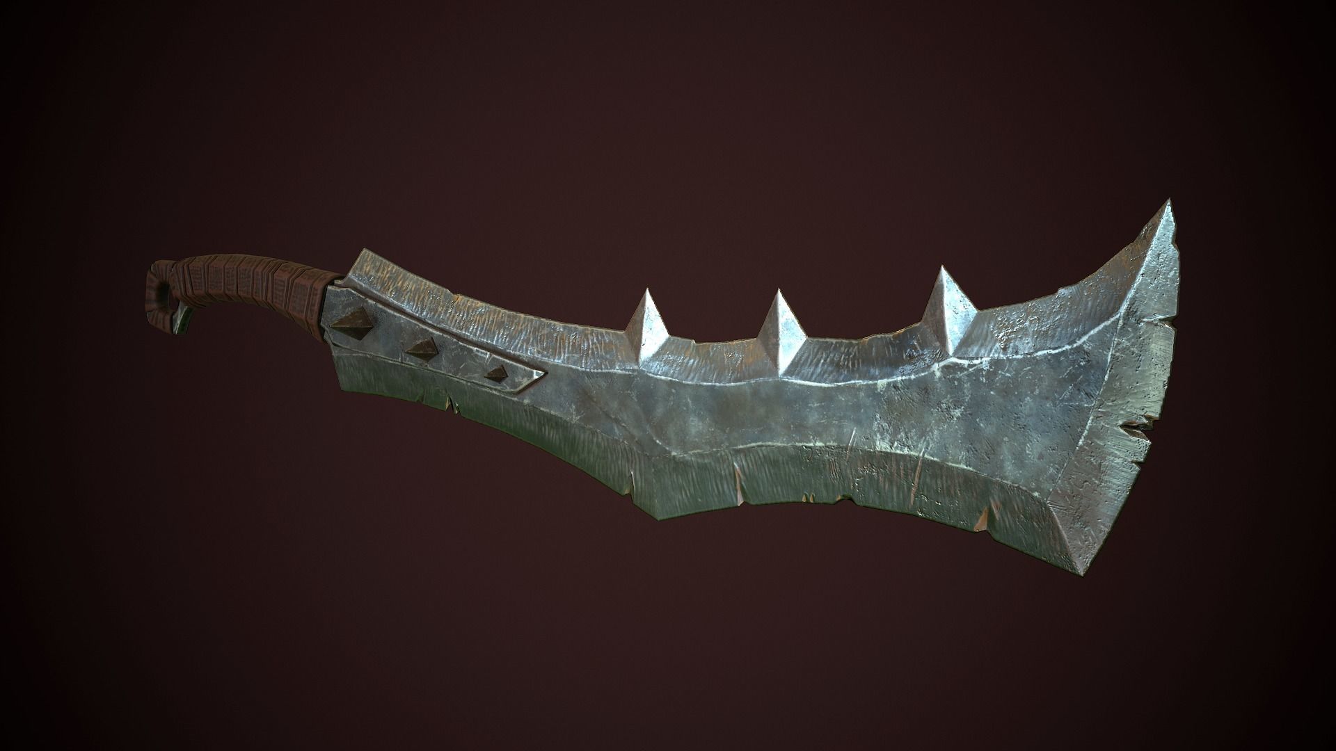 Orcish Slasher 2 Low-poly 3D model_2