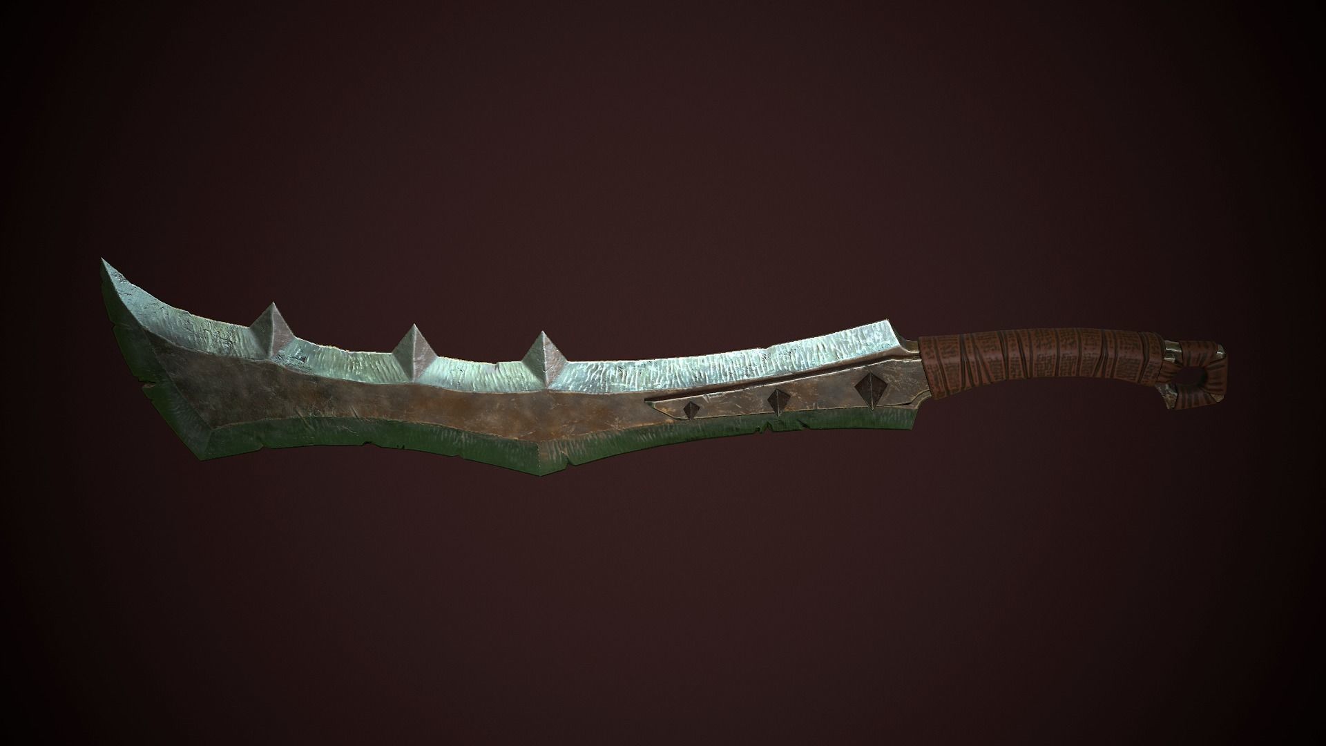 Orcish Slasher 2 Low-poly 3D model_4