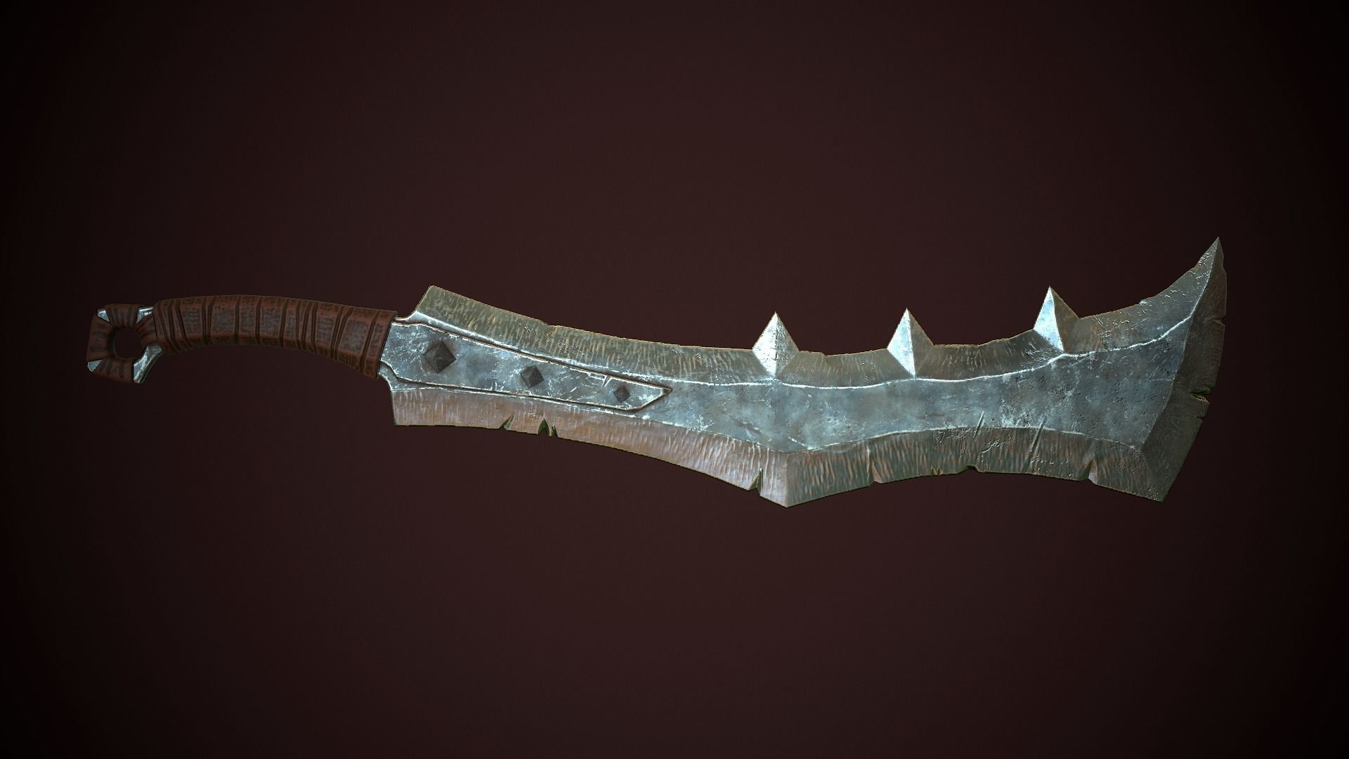 Orcish Slasher 2 Low-poly 3D model_3