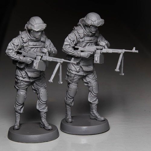Soldier toy with machine gun 3D print model