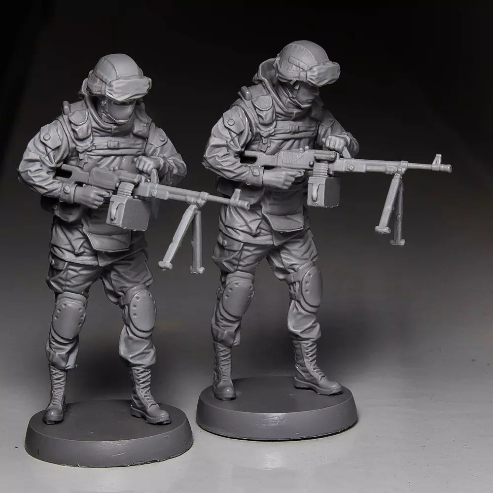 Soldier toy with machine gun 3D print model_0