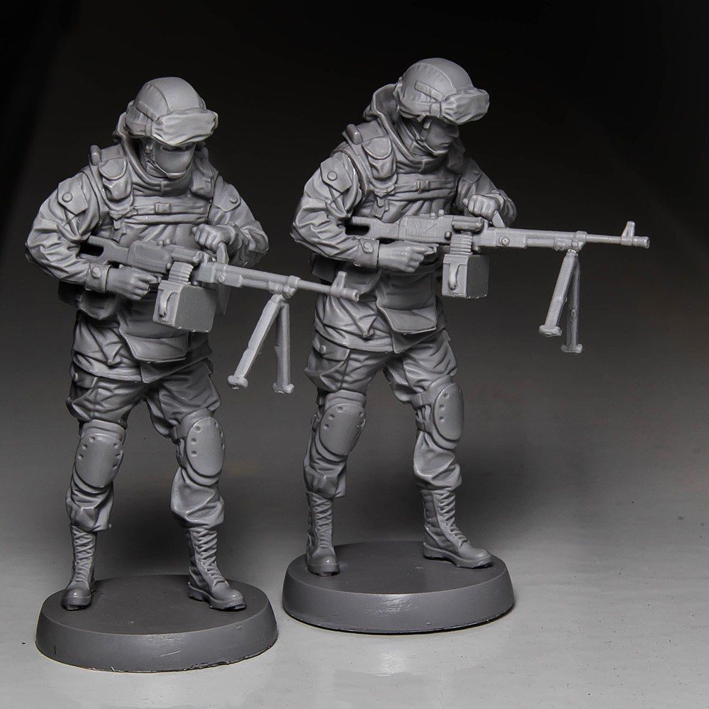 Soldier toy with machine gun 3D print model_1
