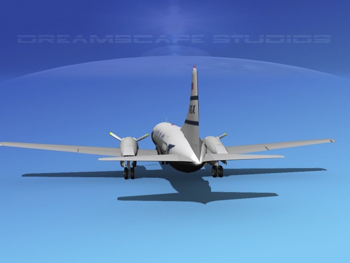 Convair CV-340 Pan American 3D model_5
