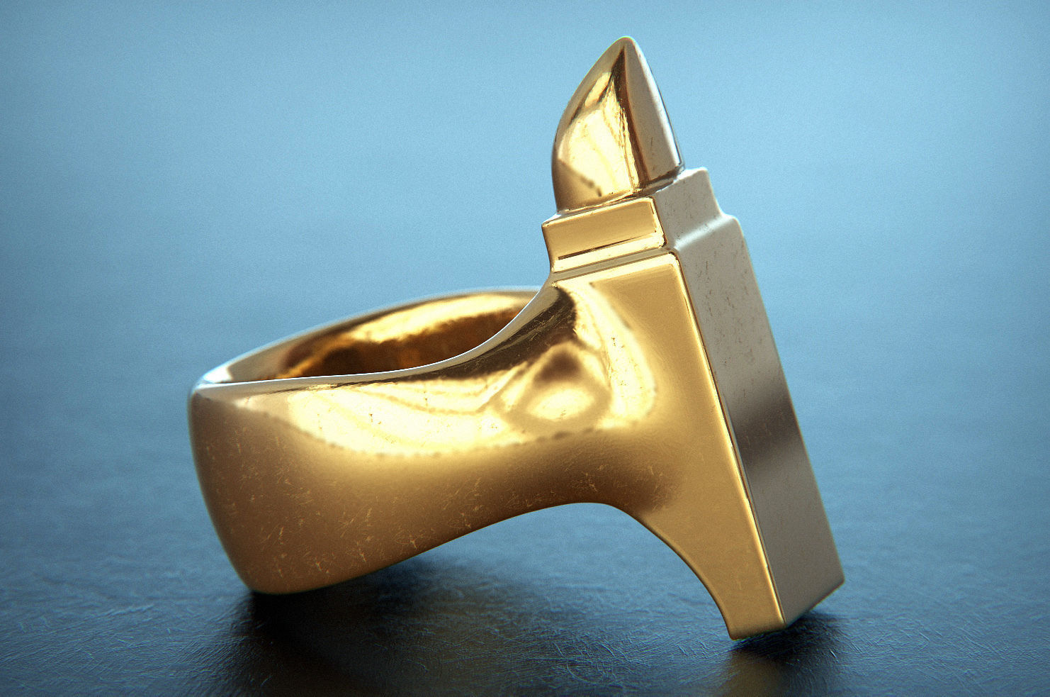 Anvil Ring 3D print model_1