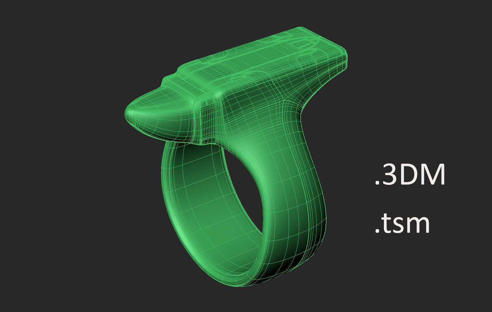 Anvil Ring 3D print model_5