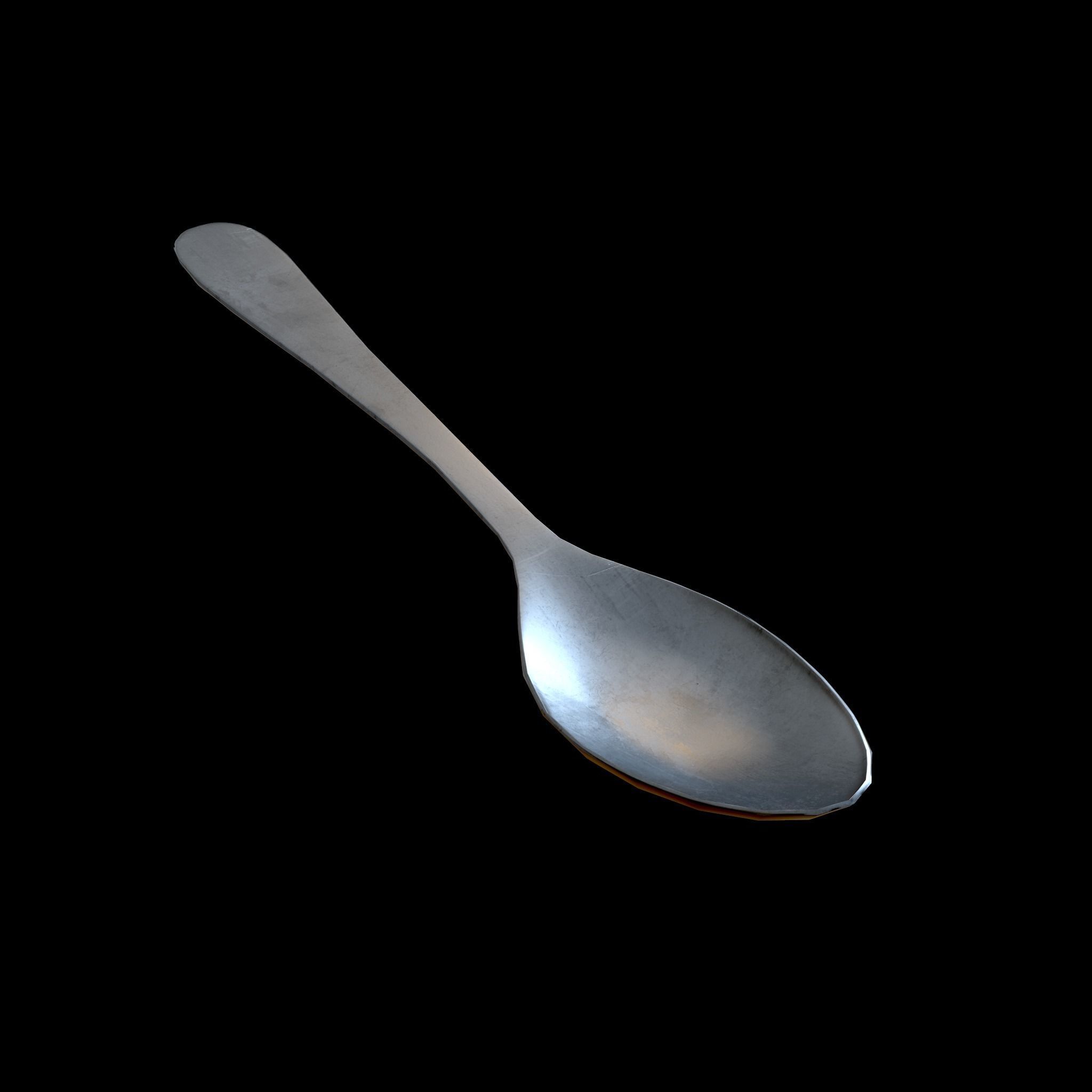 Spoon Low-poly 3D model_2