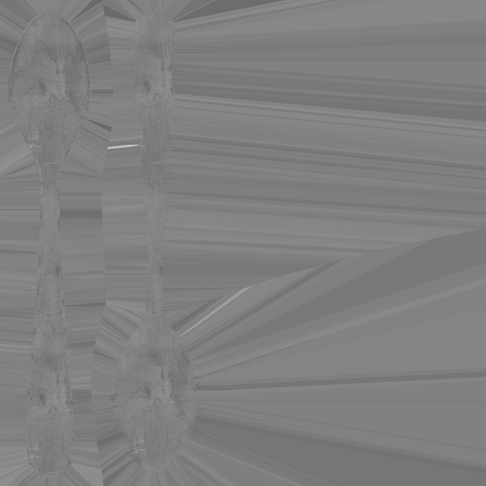 Spoon Low-poly 3D model_6