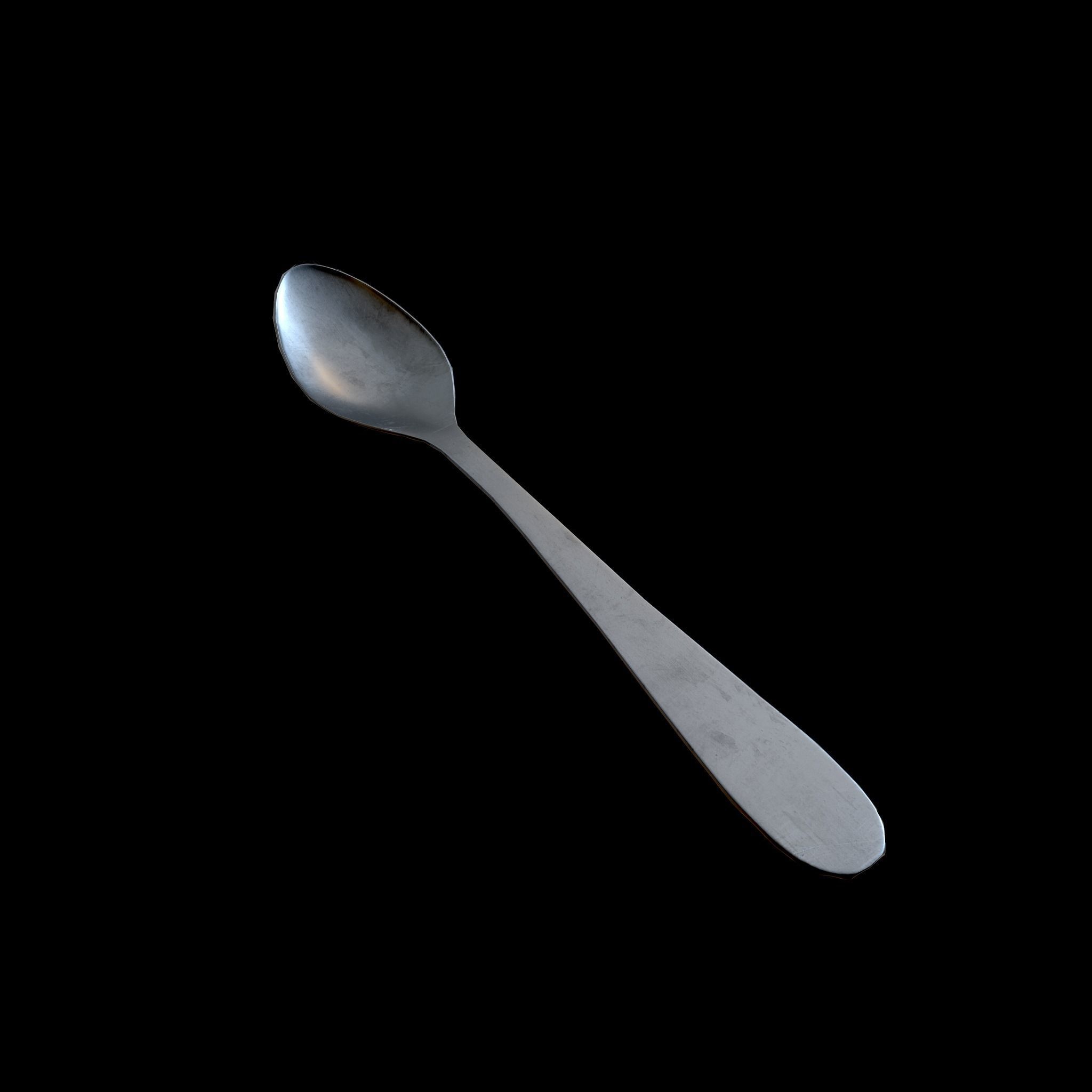 Spoon Low-poly 3D model_4