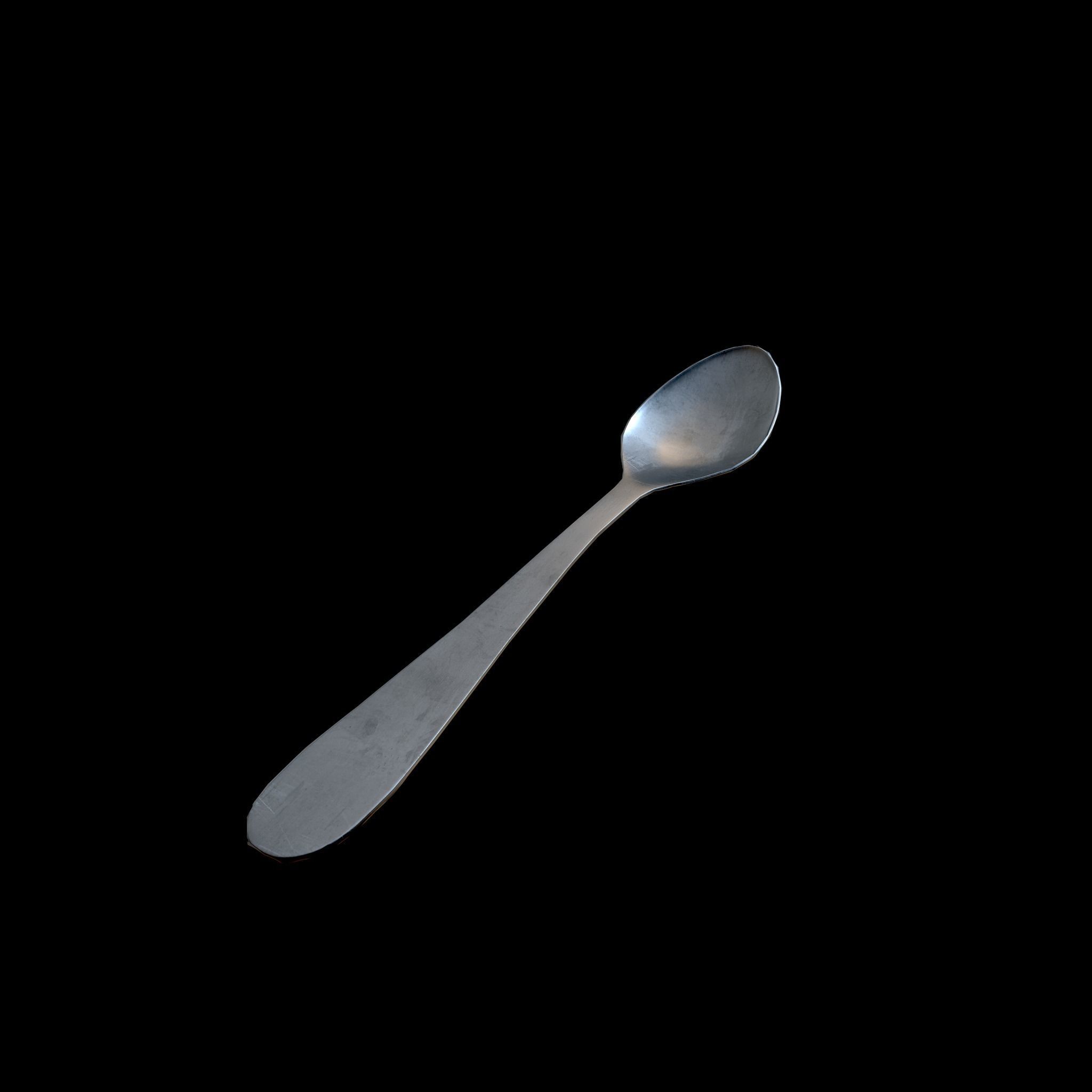 Spoon Low-poly 3D model_3