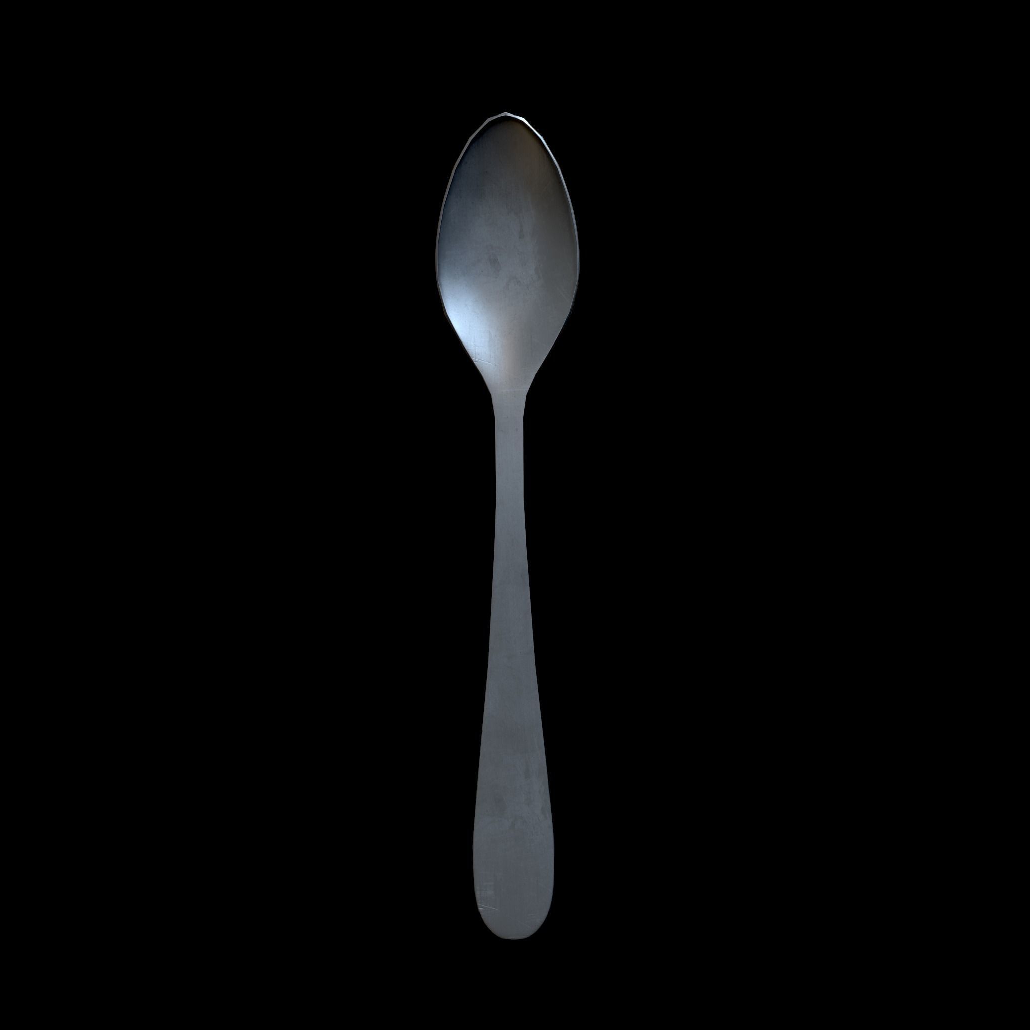 Spoon Low-poly 3D model_5
