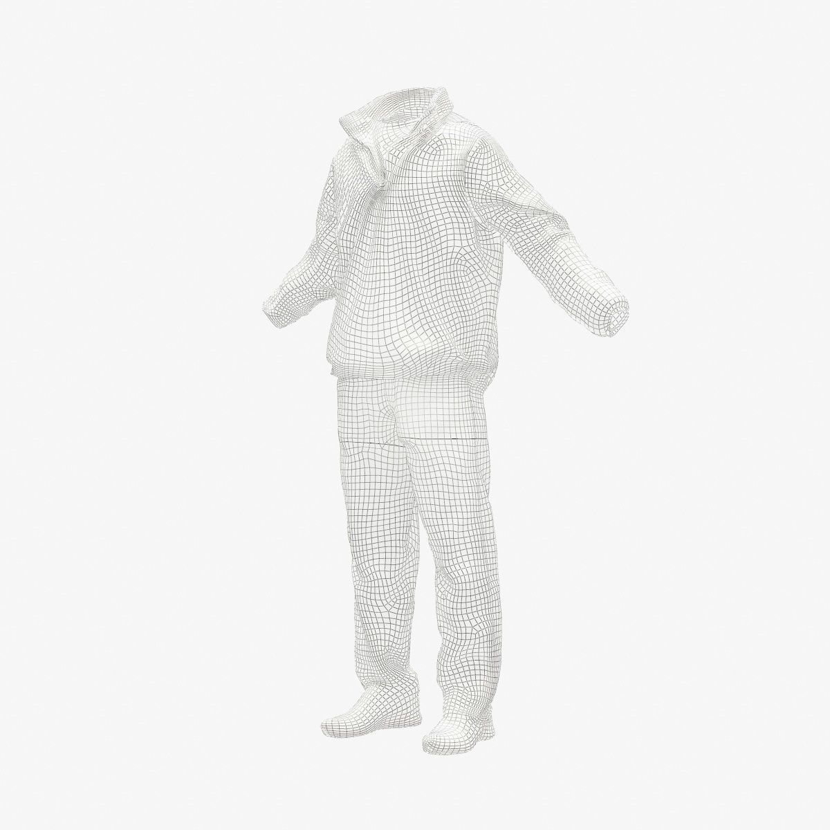 Male Sports Outfit 23 Trainer Footwear Low-poly 3D model_9