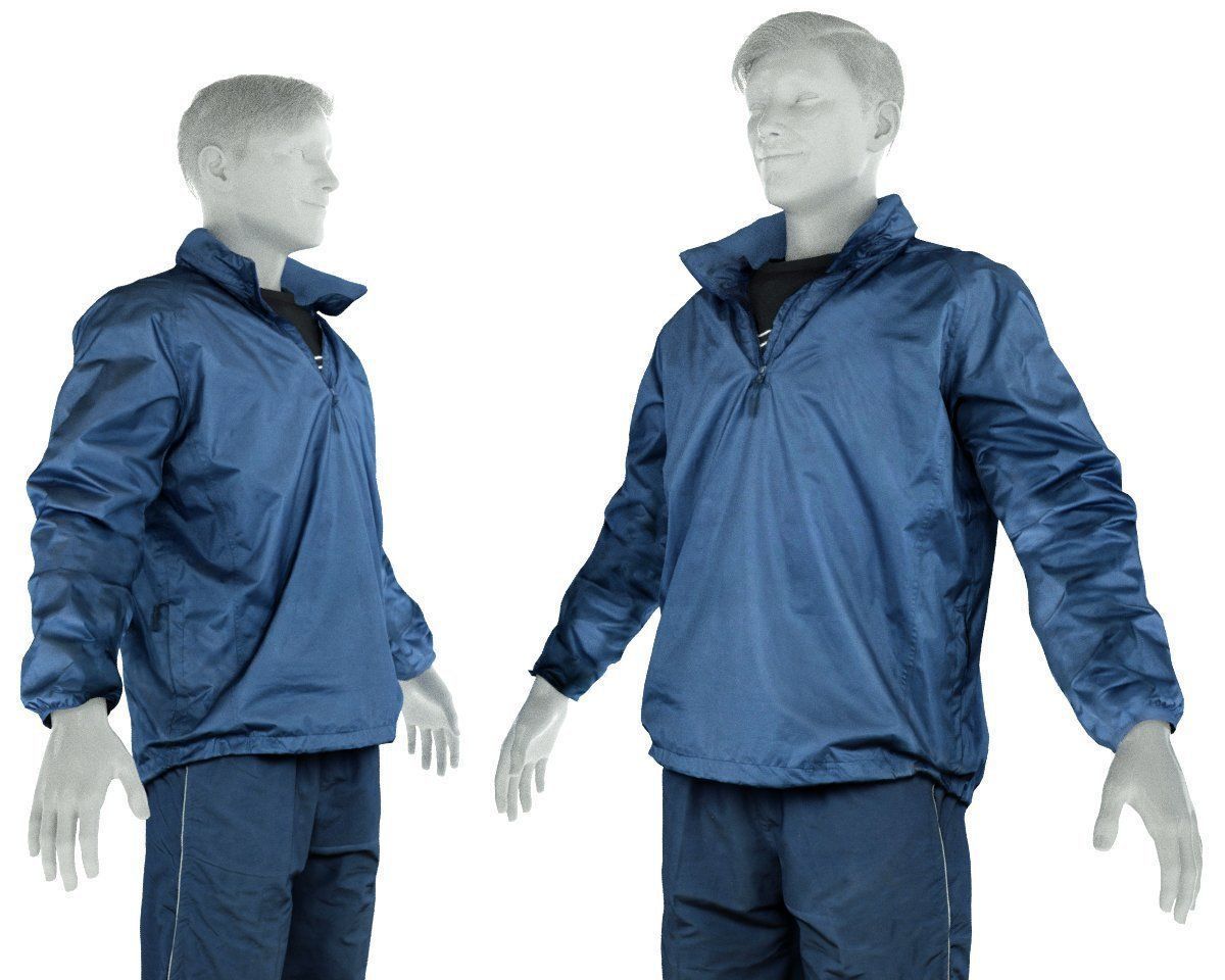 Male Sports Outfit 23 Trainer Footwear Low-poly 3D model_1