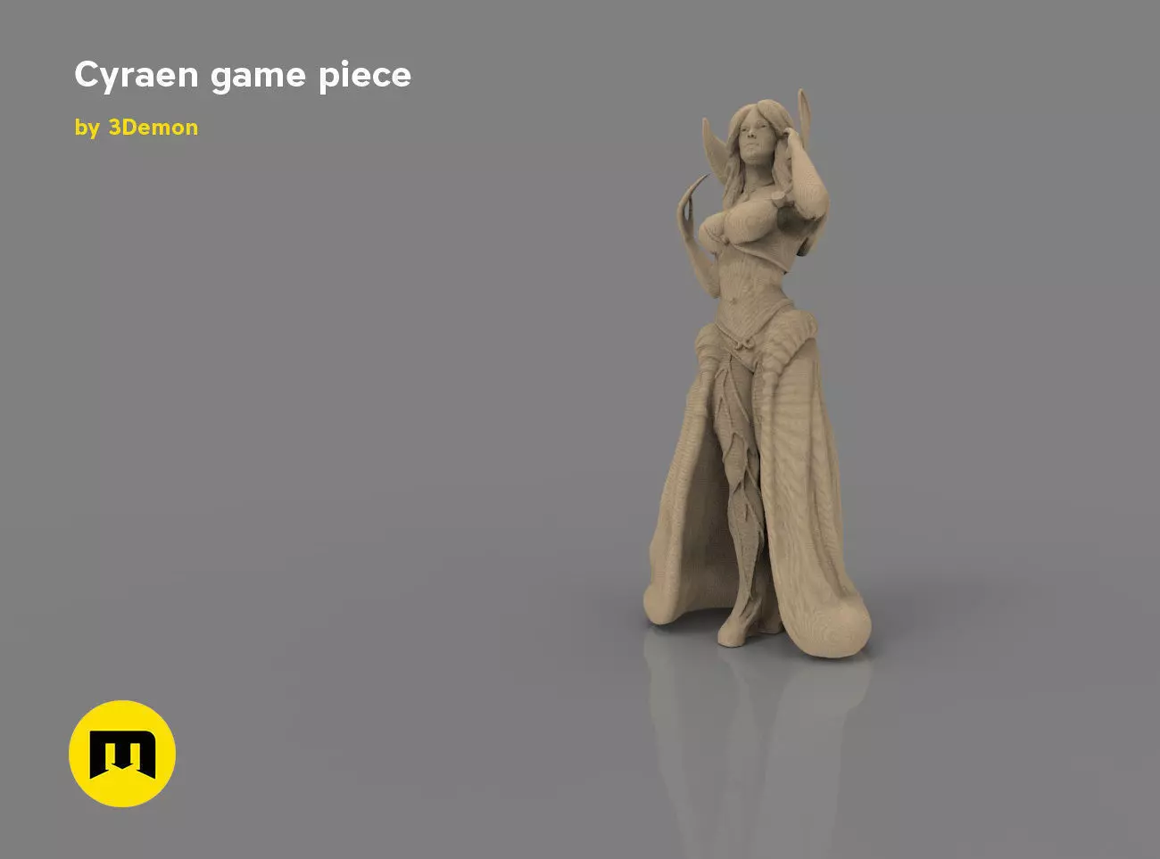 Cyraen figure 3D print model