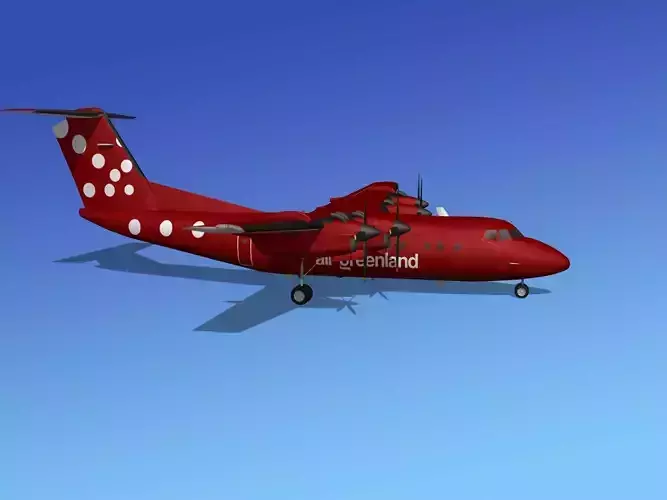 Dehavilland DHC-7 Air Greenland 3D model
