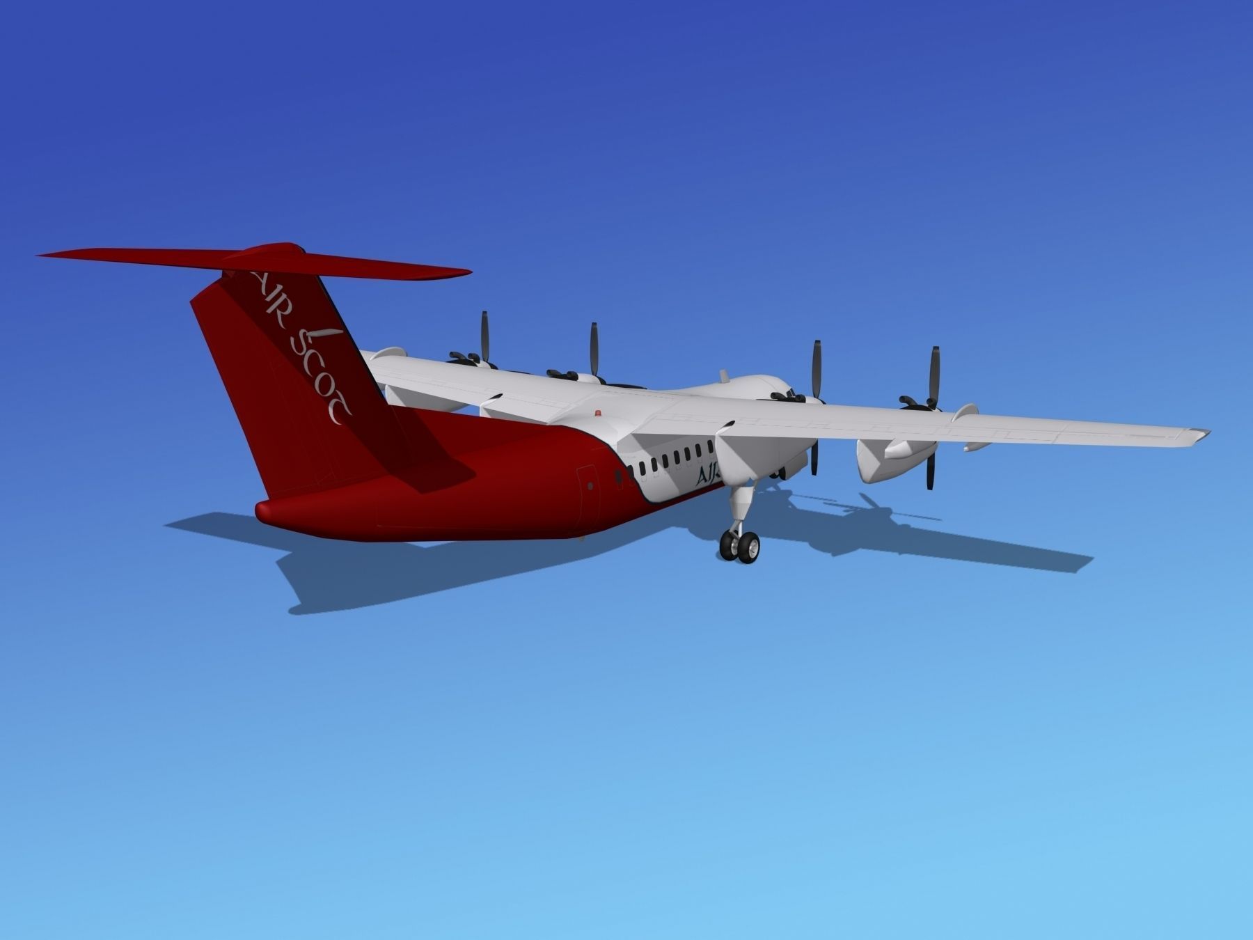 Dehavilland DHC-7 Air Scot 3D model_3