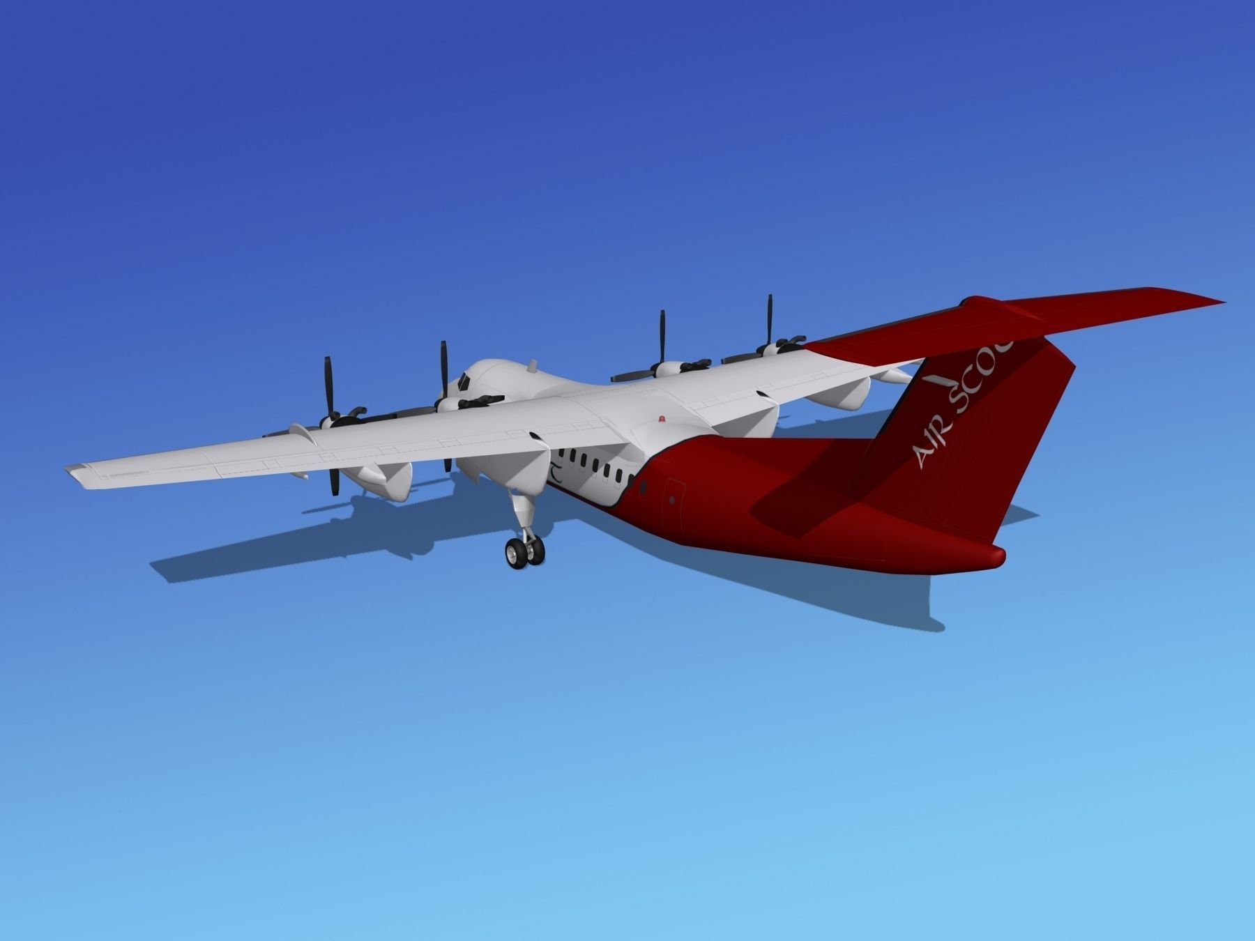 Dehavilland DHC-7 Air Scot 3D model_7
