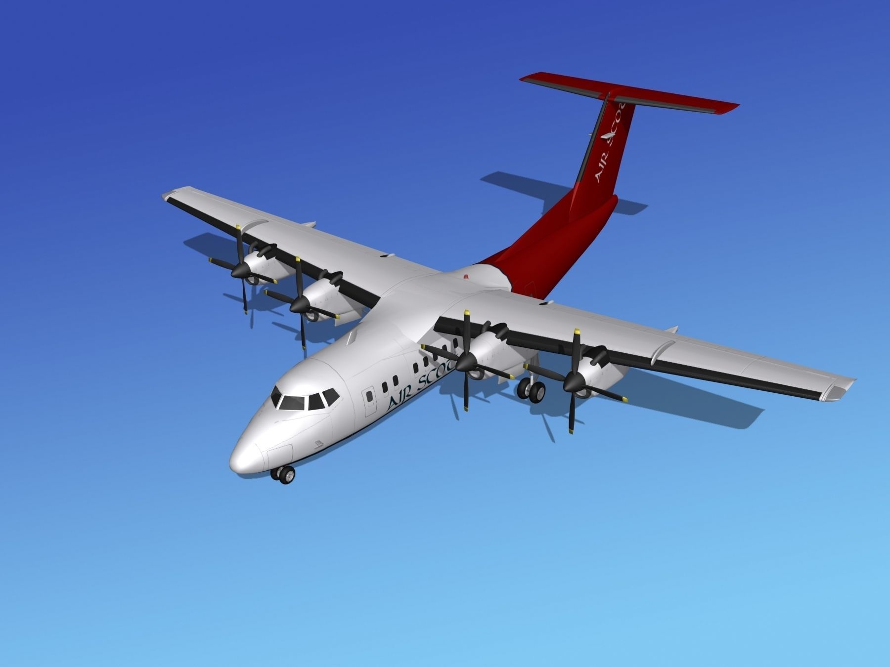 Dehavilland DHC-7 Air Scot 3D model_10
