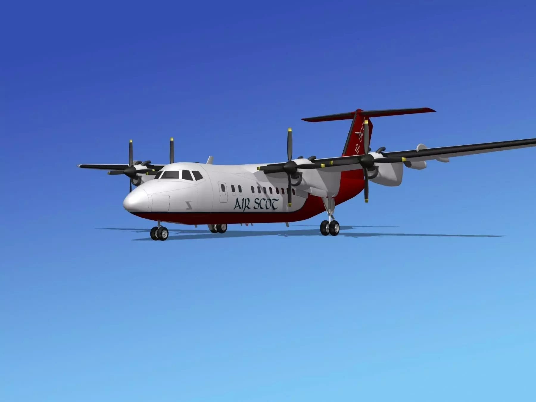 Dehavilland DHC-7 Air Scot 3D model_0