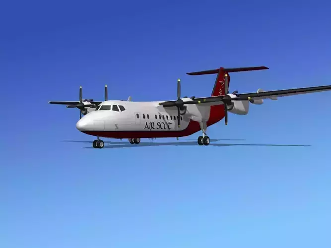 Dehavilland DHC-7 Air Scot 3D model
