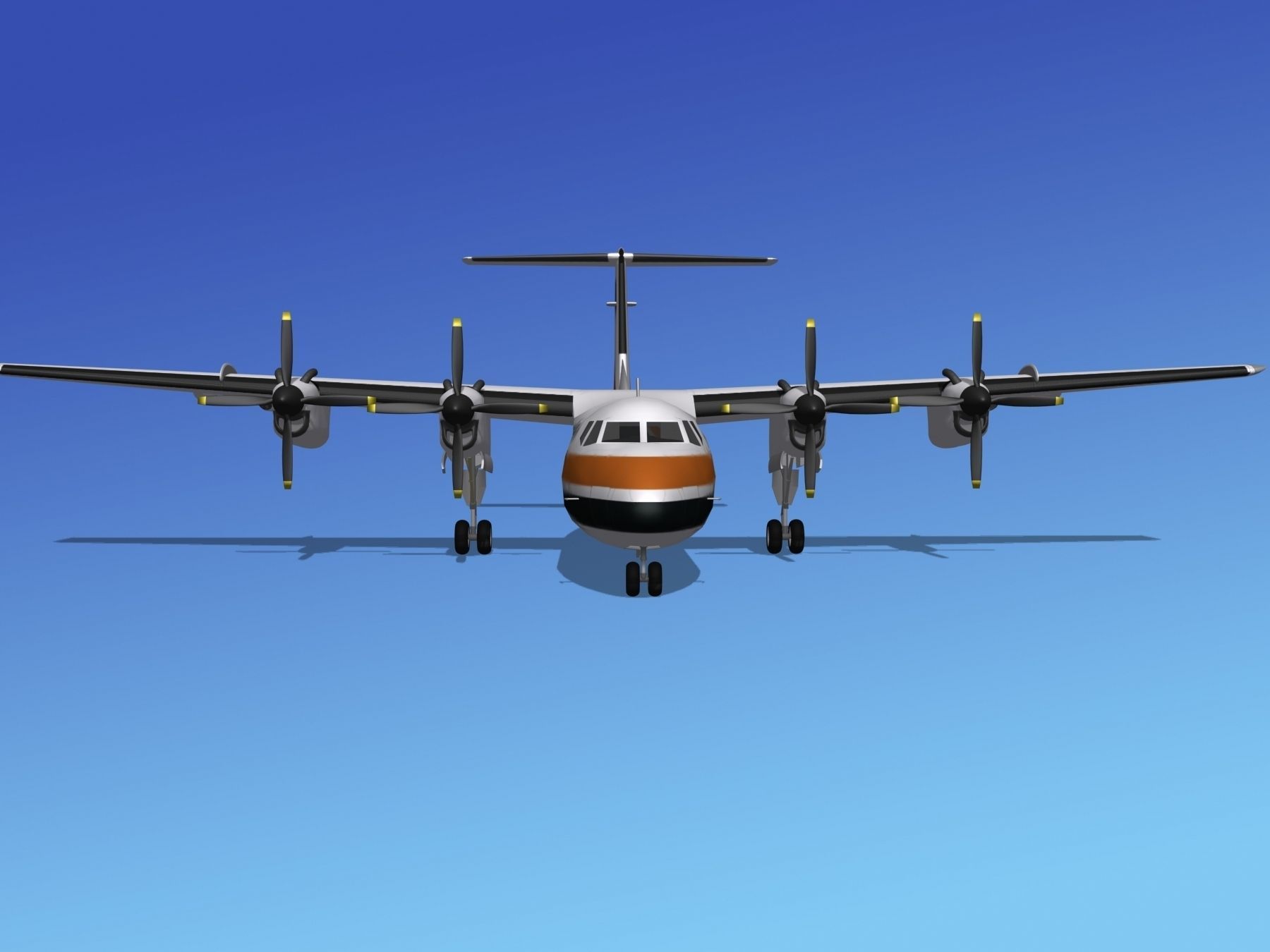 Dehavilland DHC-7 Air Wisconsin 3D model_1