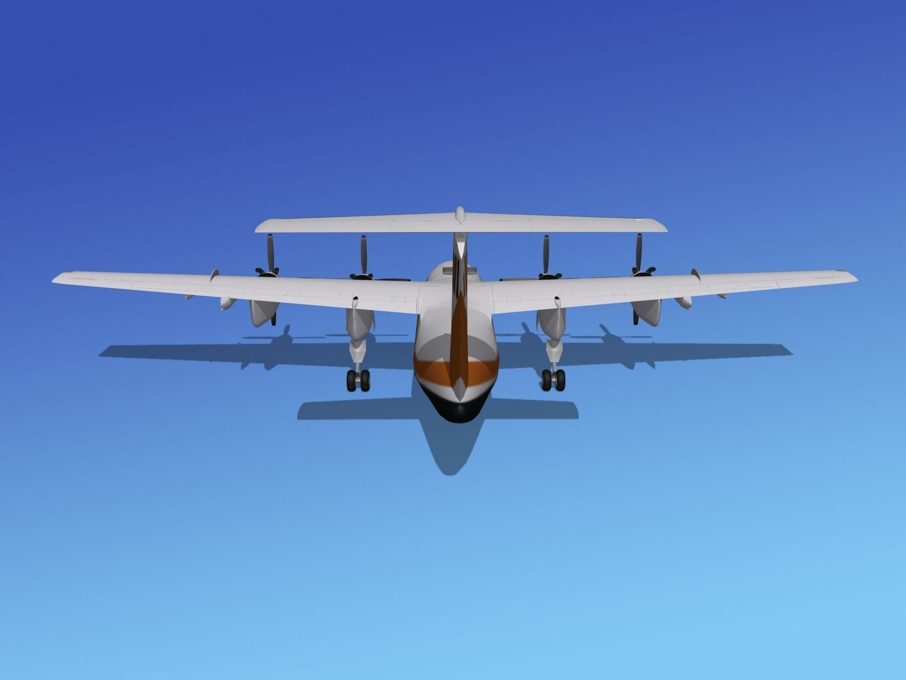 Dehavilland DHC-7 Air Wisconsin 3D model_6
