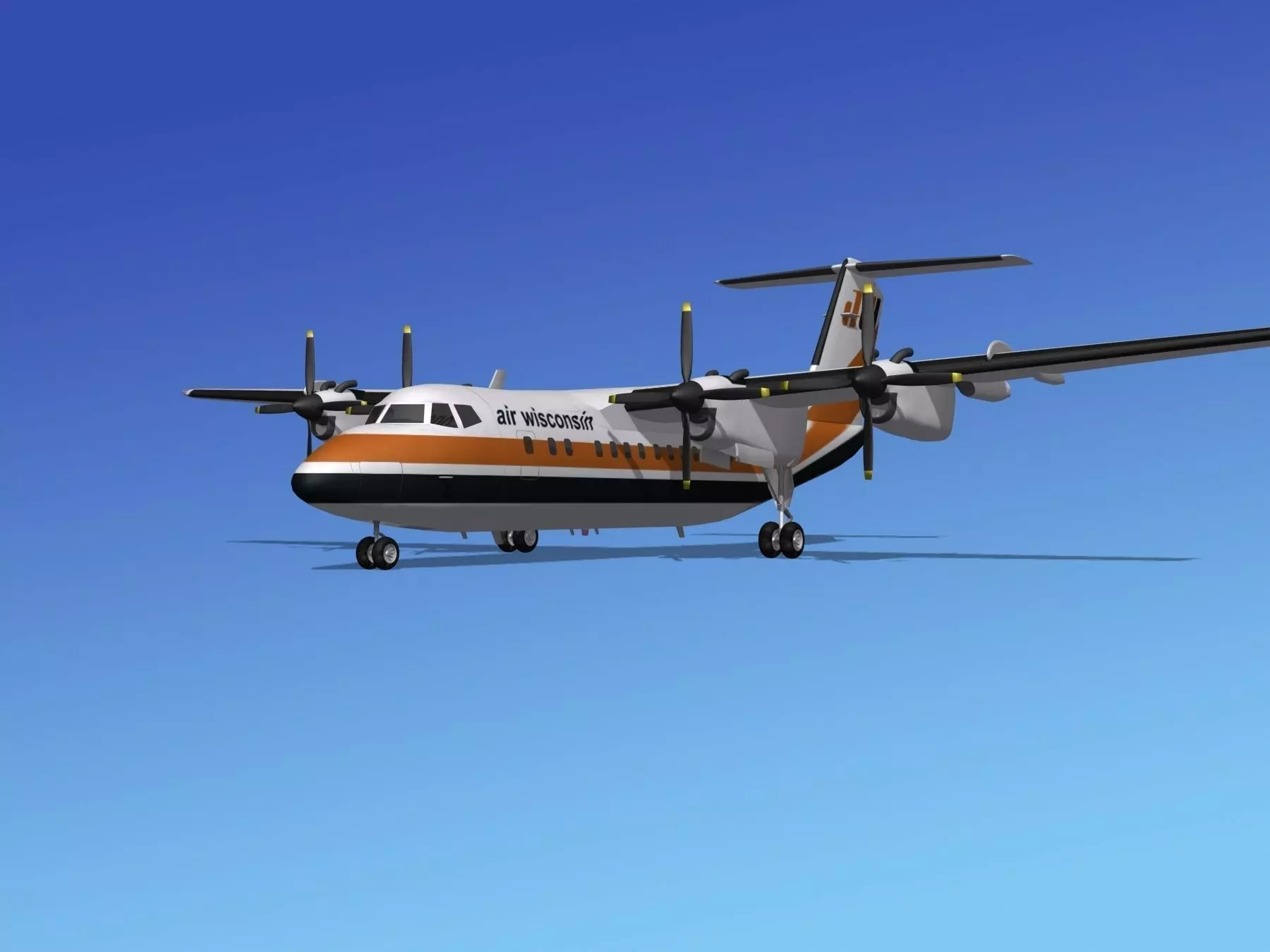Dehavilland DHC-7 Air Wisconsin 3D model_0