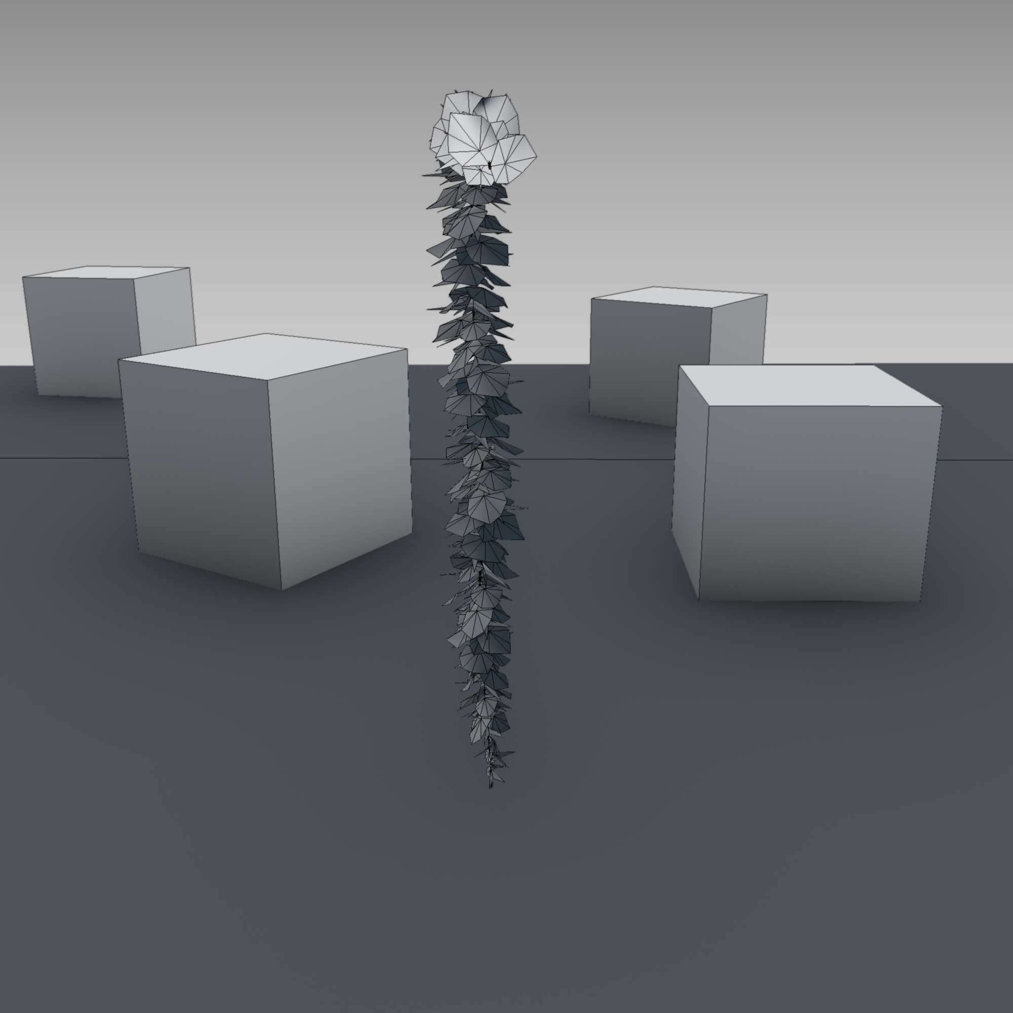 Wild Wine Vine - Parthenocissus - Autumn - Version 11 Low-poly 3D model_15