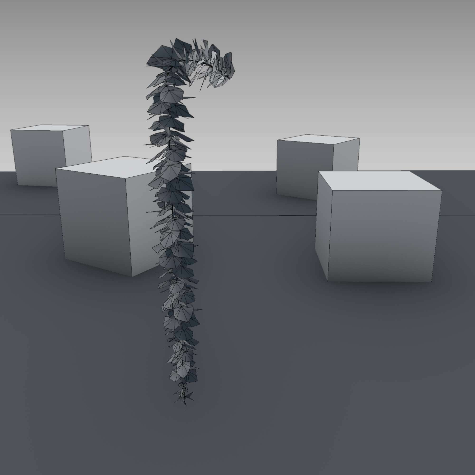 Wild Wine Vine - Parthenocissus - Autumn - Version 11 Low-poly 3D model_18