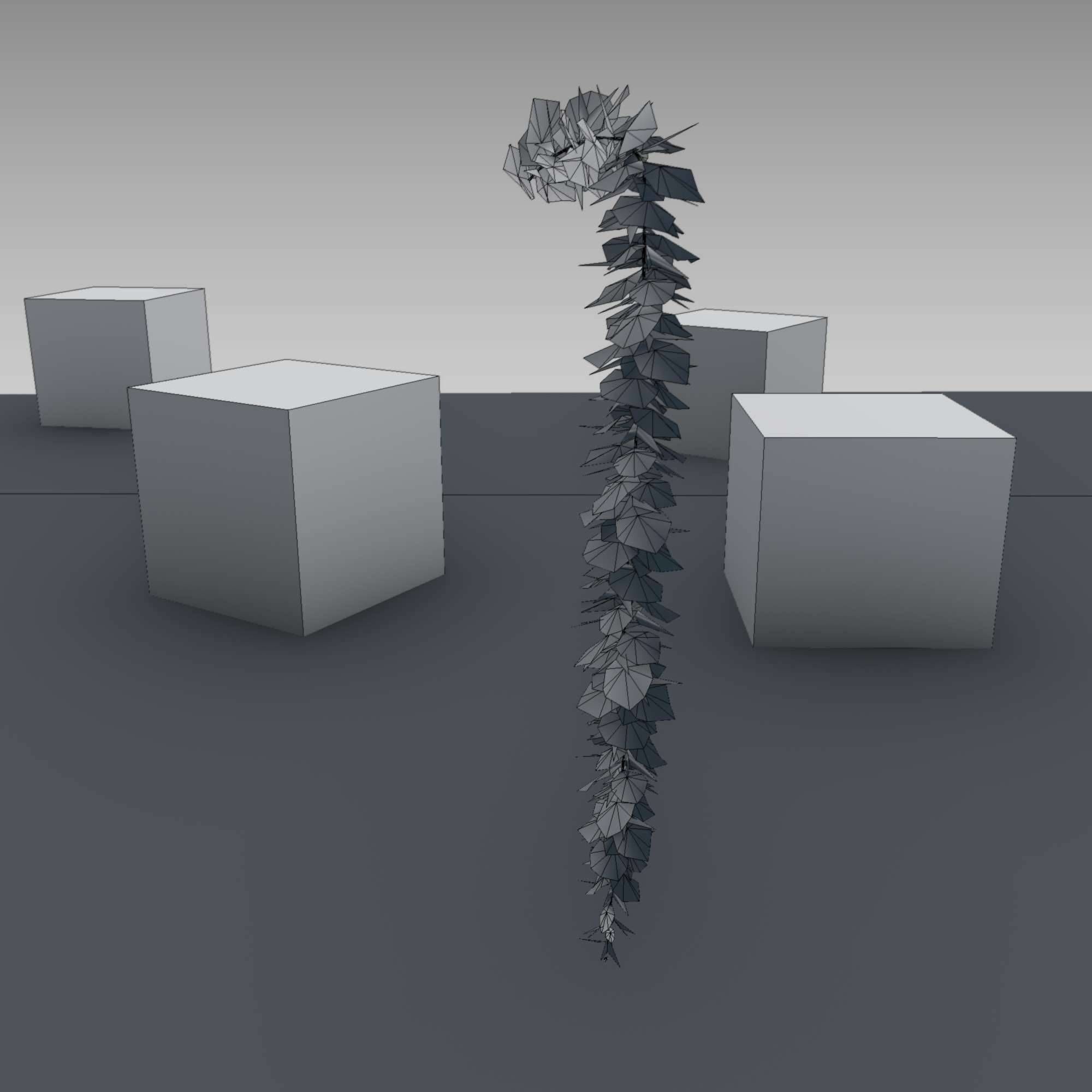 Wild Wine Vine - Parthenocissus - Autumn - Version 11 Low-poly 3D model_3